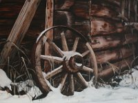 Akryl na platne 2018 02.jpg  Loukoťové kolo - 90 x 60cm - dostupné v galerii Anděl Olomouc