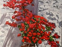 IMG 4151 strih  Červená kytice - 50 x 40 cm - dostupné v galerii V-ATELIER Tišnov