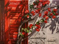 IMG 4181 strih  Červená okenice - 30 x 40 cm - dostupné v galerii Anděl Olomouc