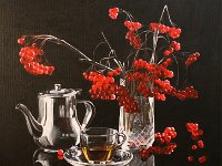 IMG 4193 strih  Jeřabiny - 50 x 50 cm - PRODÁNO