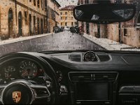 Akryl na platne 2025-15  Sedím v suchu - 50x70 cm